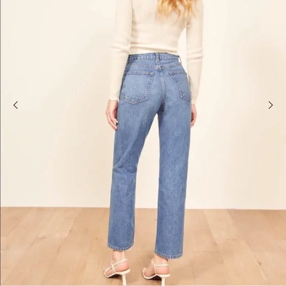 Reformation Blue High Rise Women Jeans - Picture 2 of 4